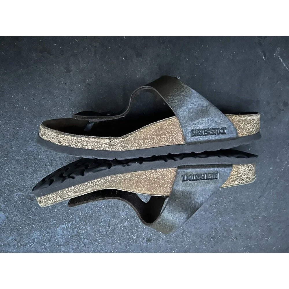 Womens Birkenstock Gizeh Style Bronzo Brown Color T-Strap Size 38 L7 M5 - Picture 2 of 7